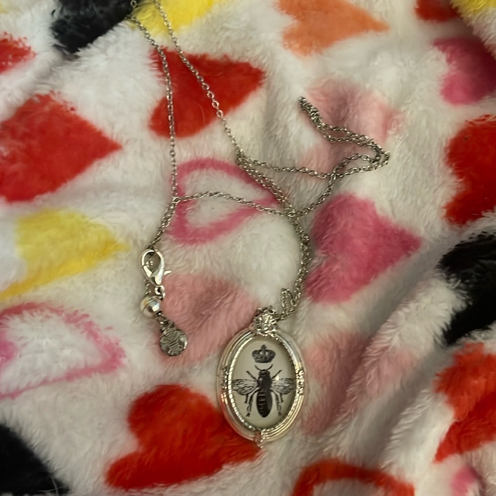 Long silver Brighton Queen Bee necklace